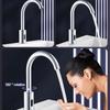 Sturdy Brass Kitchen Faucet with Sprayer Set and Soap Dispenser Motion Sences Sink Tap Accessory for Household Use