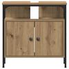 Bathroom Furniture Set with Shelf 4 Pcs Artisan Oak Wood Based Material