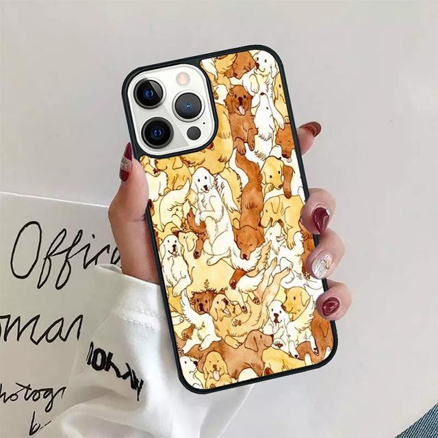 Labrador collage Cute Puppy Print Phone Case Cover For iPhone 17 Air 15 16e 14 13 12 Pro Max 11 Pro Max Plus Coque