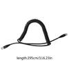 Metal Detector Spring Power Cable Black for GFX7000 4500 5000 Power Cord 1 Meter