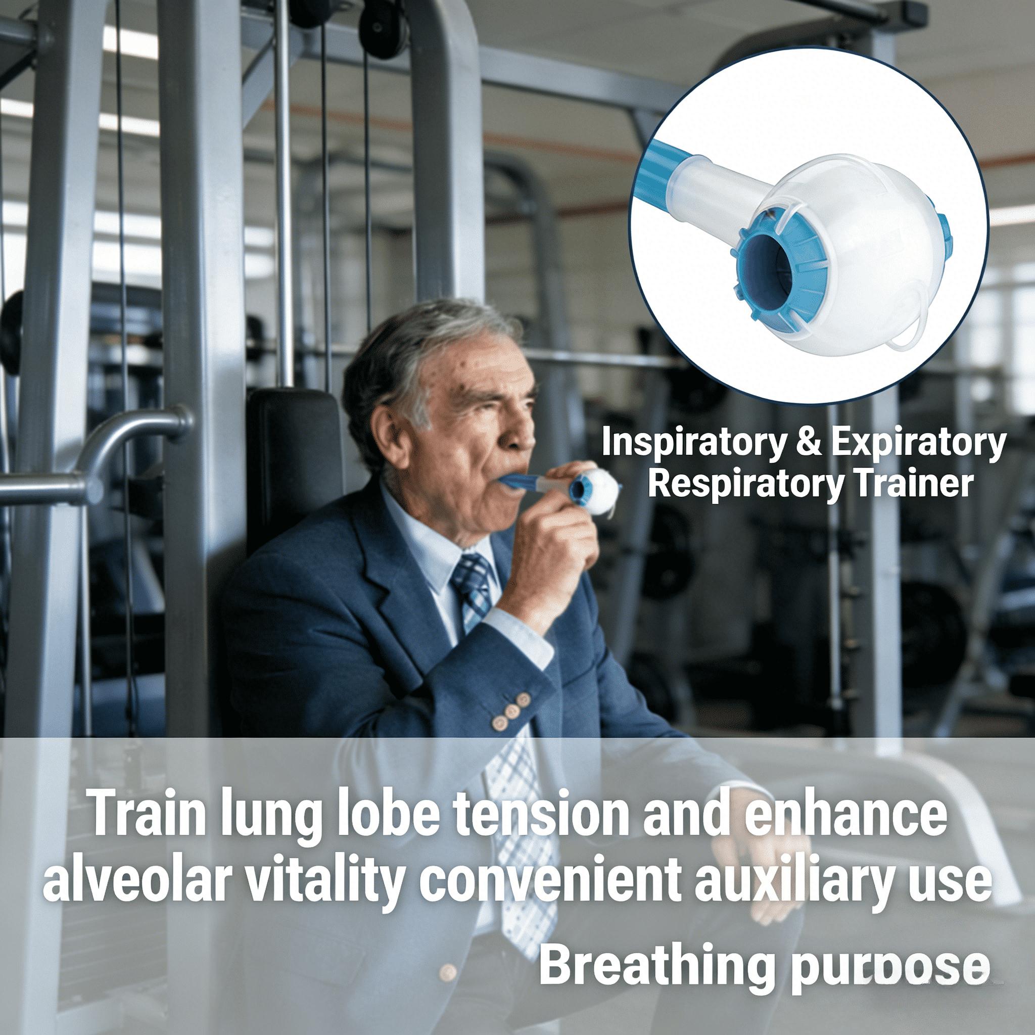

Portable Respiratory Conditioning Tool for Runners, Swimmers & Yogis синій