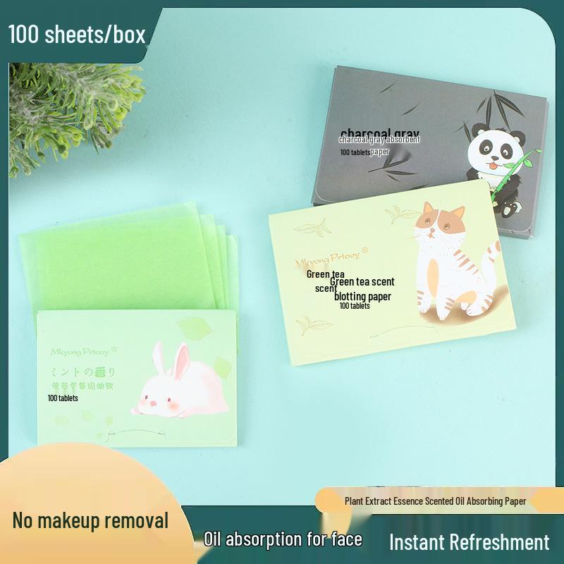 LIVJZ Portable Facial Oil Blotting Sheets - 100 Pack