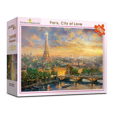 Puzzle Life City of Love Paris Jigsaw Puzzle PL2122, Mixed Colors, 2000 Pieces Jigsaw Puzzle, Childrens Games, Educational Toys