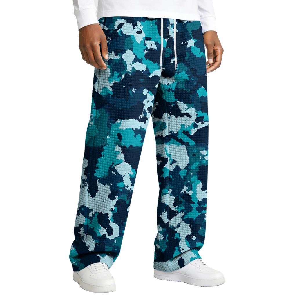 Herren Relaxed Fit Kordelzug Gerades Bein Hose