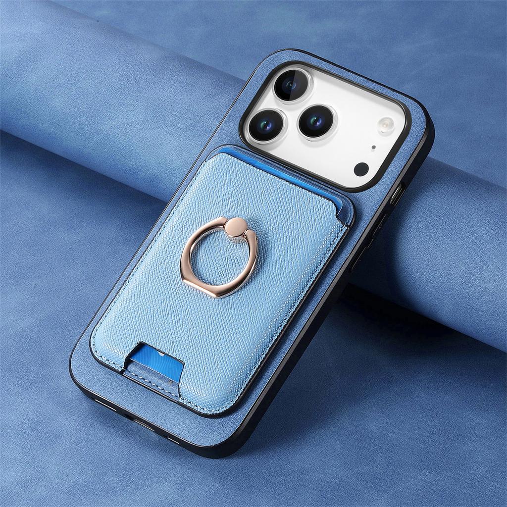 2 in 1 Detachable Card Solt Leather Wallet Case For iPhone 17 Pro Max 16 Plus 15 14 13 12 11 17air 16E SE4 Magnetic Ring Holder