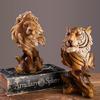 Eye Catching Resin Lion Statue Desk Decors Fine Craftsmanships Decorations