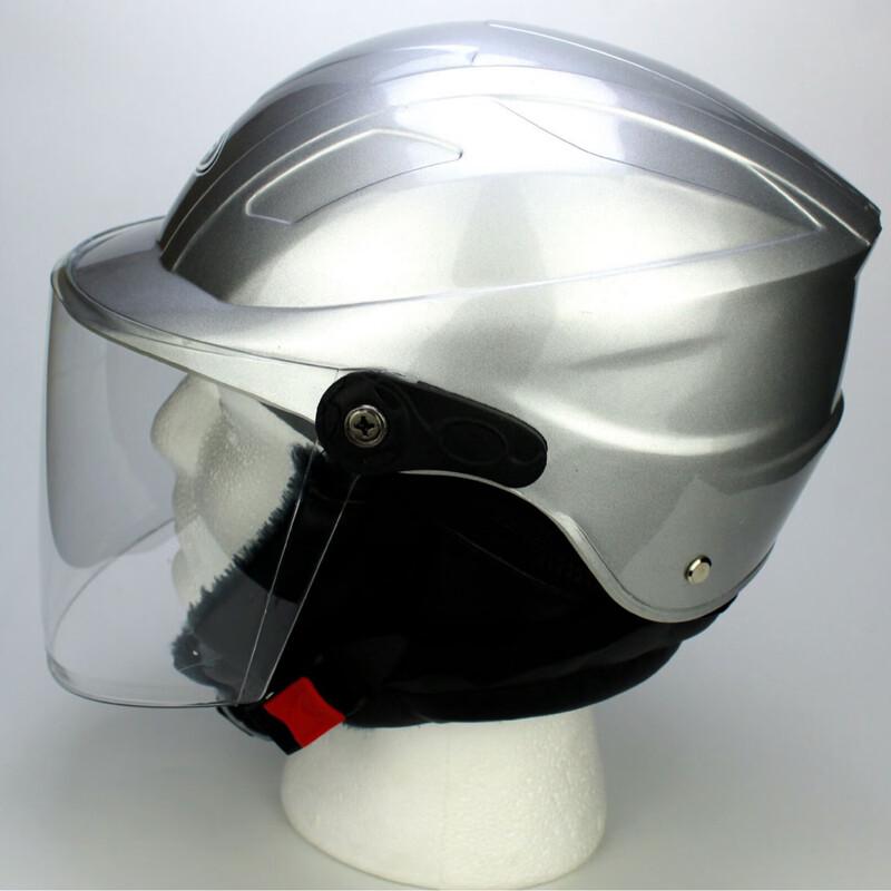Lishi Electric Motorcycle Half Helmet with Detachable Neck Warmer 1