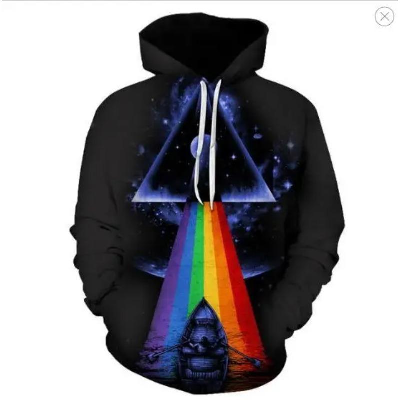 Unisex Hoodies & Sweatshirts 3D Beautiful Starry Sky Pattern Fashionable Adult Long Sleeve Hoodie