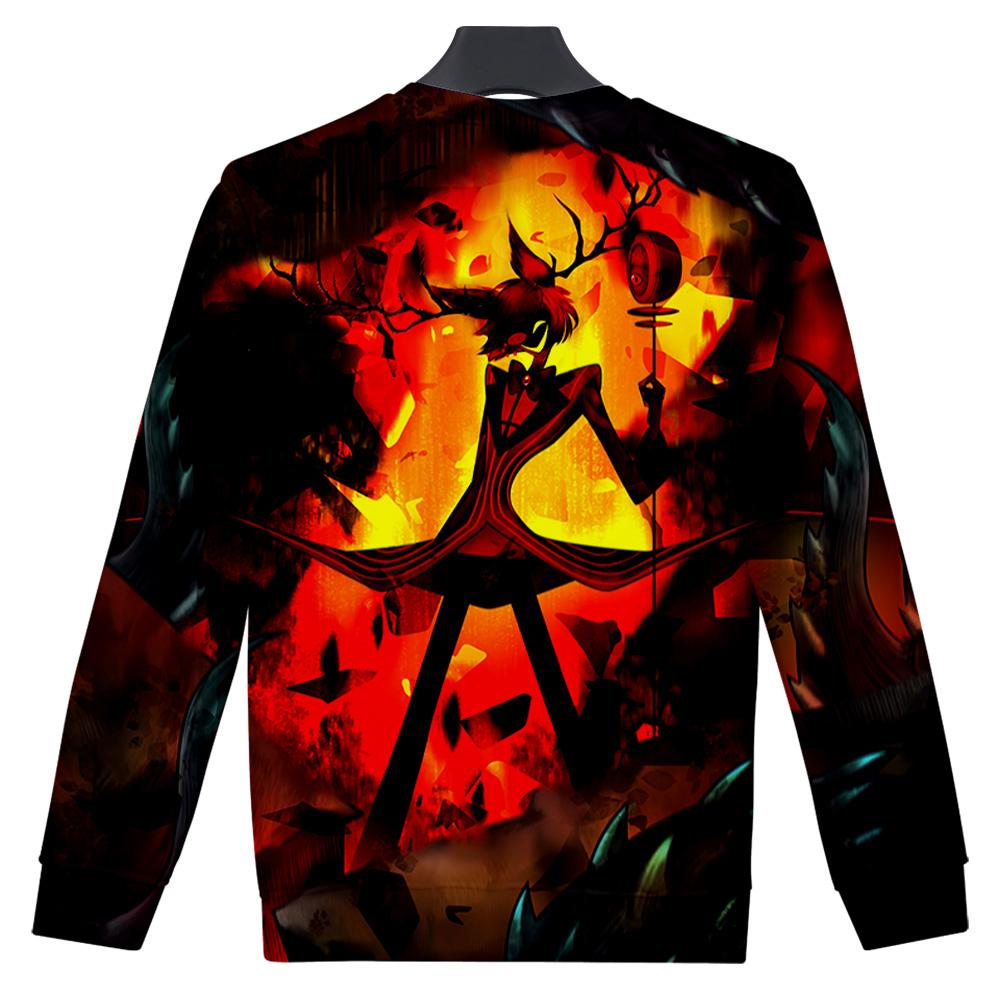 10 Colors Women Men's Hazbin Hotel Anime Print Hoodies Round Neck Sweatshirts Man Travel Pullover Male Top Streetwear Outdoor Tracksuit