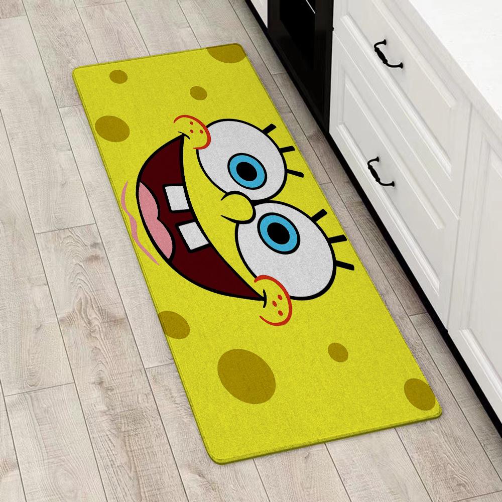 Entrance Front Door Doormat Anime S-SpongeBobs Non-slip Kitchen Rug Living Room Rugs Balcony Bathroom Foot Mat Floor Mats Carpet