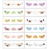 12pcs Disposable Cheek Temporary Stickers Portable Halloween Bat Face Stickers  Enhance Atmosphere