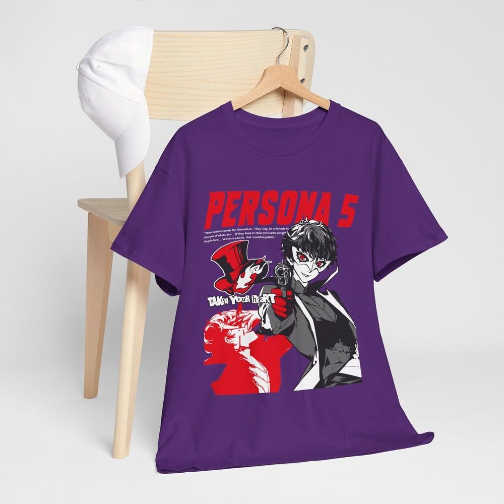 T-shirt Persona 5 Goro Akechi Shin Megami Tensei Anime Unisex per Regalo Vestiti per Bambini