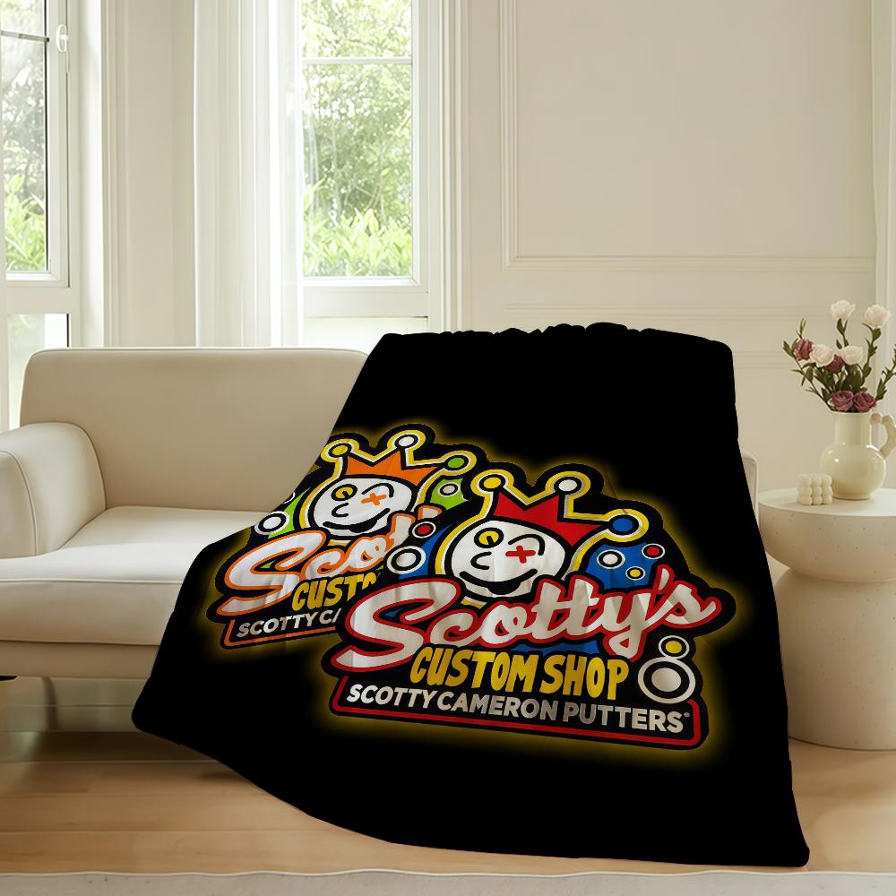 Fashion print S Scotty C Cameron Blanket For Sofa Office Bed Plane Travel Sleep Read Relax Camping Soft And Warm