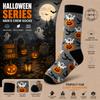 Halloween Print Cotton Mid Calf Socks for Men and Women