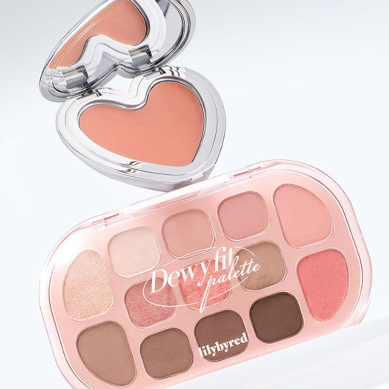 [SET] Dewy Fit Palette + Love Beam Cheek Mousse Peach Cream (L381A) _Pomelo Mousse