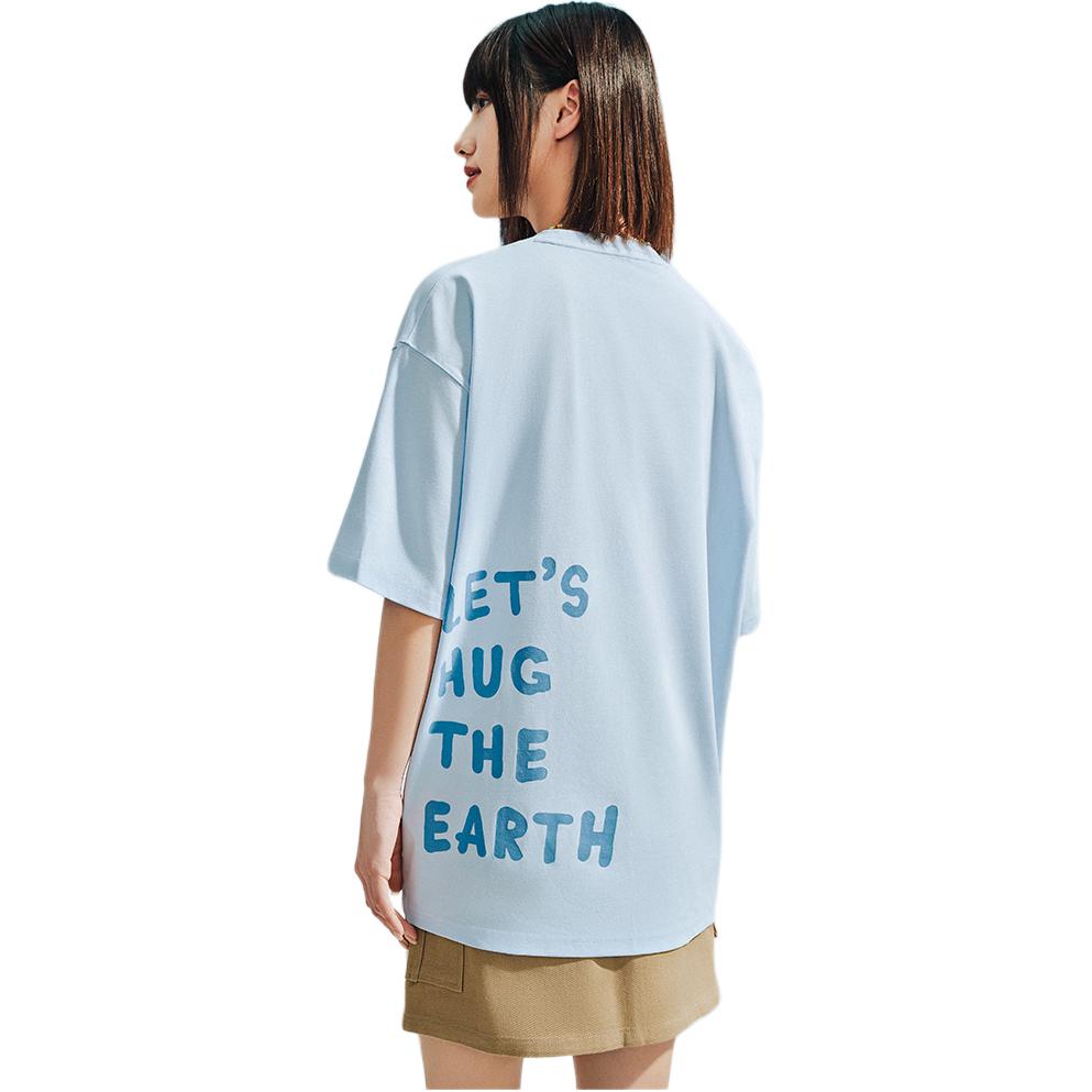 Anta X Seal Look Collaboration Life Series Simple Polyvalent Respirant Ample T-shirt Manches Courtes Col Rond Imprimé Animal Lettre 172528130-2