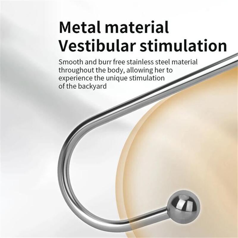 30mm Metal Ball Sexy Hook Butt Plug Anal Beads Women Vaginal Men Anus Dilator Bondage Erotic Products Sex Toys BDSM for Adults Games