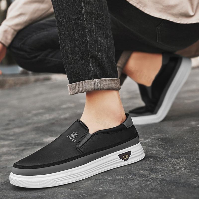 2026 Summer New Style Men's Fashi Casual Single Shoes Breathable Color Blocked Loafers Comfortable Slip  N slip Sneakers
