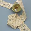 Fleece Double Serrated Lace Cotton Embroidery Lace, Cotton Thread Lace Water Soluble Embroidery Lace