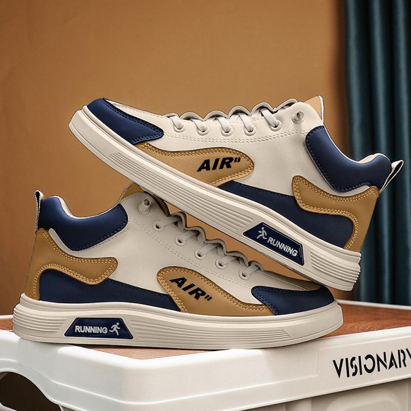 

Мужские кроссовки с нескользящей подошвой, высокие, корейские, повседневные, легкие, дышащие, для активного отдыха, путешествий, плоские, удобные, мужские кроссовки 44 красный