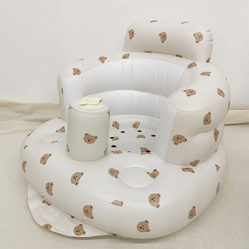 Inflatable Baby Learning Seat: Portable, Soft, Spine-Safe Training Chair