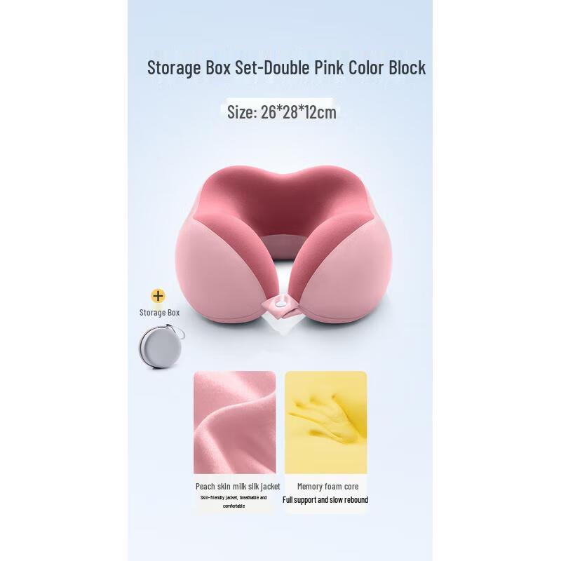 HANDUNYOU Portable Memory Foam U-shaped Travel Neck Pillow