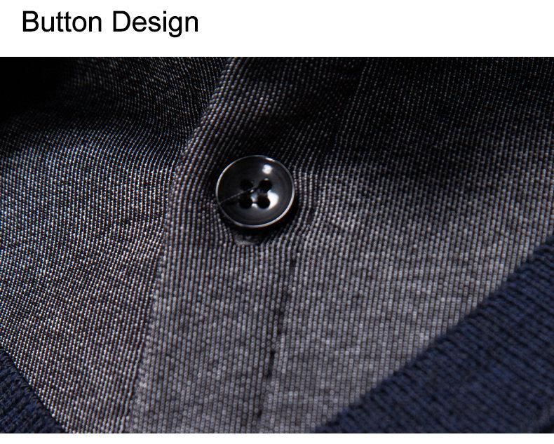 Men's Fashion Plus Velvet Knit Pullover: Thickened Fake Two-Piece Sweater with Shirt Collar for Autumn & Winter