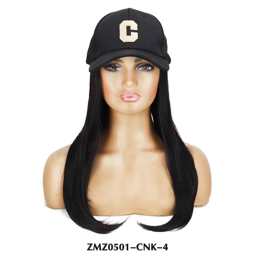 

MISS WIG Синтетические длинные прямые волнистые волосы, бейсболка, наращивание волос, регулируемая шляпа для женщин, одежда для косплея 50cm