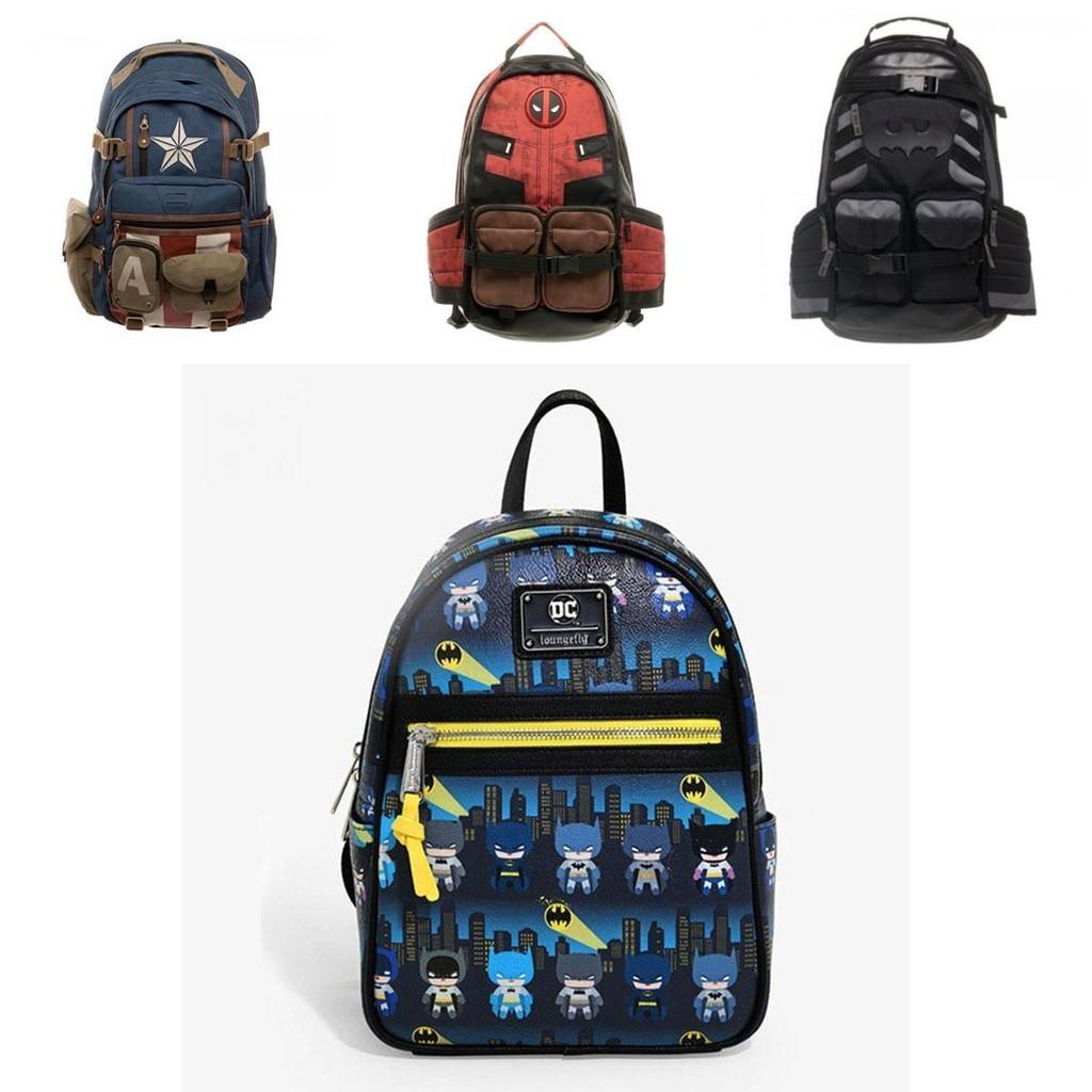 Marvel New Deadpool Backpack Breathable And Durable Travel Bag For Avengers And Batman Fans