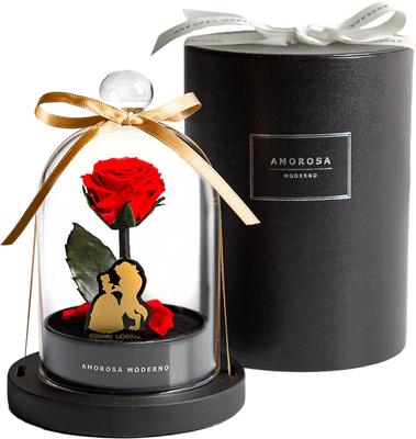 AMOROSA MODERNO Preserved Flower Little Bell Disney Edition Gift Flower Birthday Anniversary Proposal and the "Beauty Beast" DSLB-30