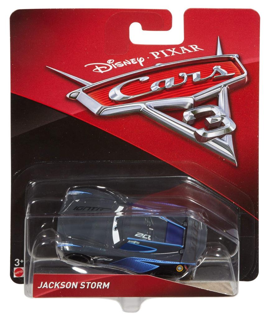Cars 3: Crossroads Mattel 1:55 Diecast Miniature Car Jackson Storm (1 Pack)  MATTEL 2017 CARS 3 JACKSON STORM [Used] Disney PIXAR Character Car Movie
