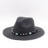 Summer men's and women's sunscreen straw hat sunshade Panama top hat seaside straw wide brim sun hat travel beach hat
