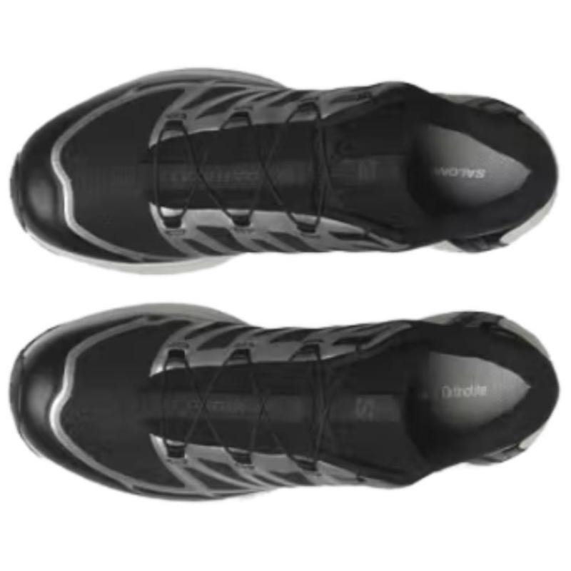 SALOMON XT Pathway Cushioning Coverage Support Abrasion Resistant Low Top Casual Shoes Unisex Black Silver Sneakers 476872