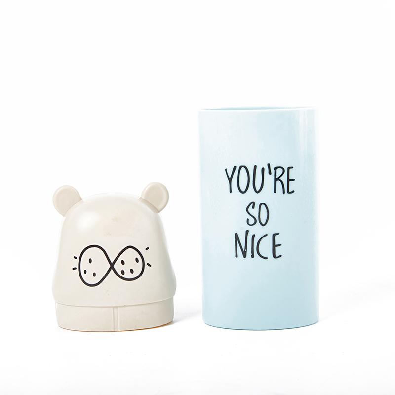 Portable Travel Toothbrush Cup Cartoon Bear Cover Toothpaste Holder Bathroom Organizer Accessories Teeth Brush Storage Case Box