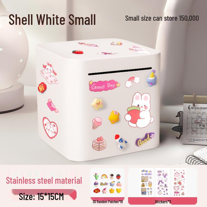 Stainless Steel 2025 Piggy Bank: Secure Savings Jar for Boys and Girls