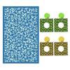 Silk Screen Stencils Reusable Silkscreen-Print Kit Leaves Mesh-Screen Printing Kit for DIY Earrings Clay T-Shirts-Decor