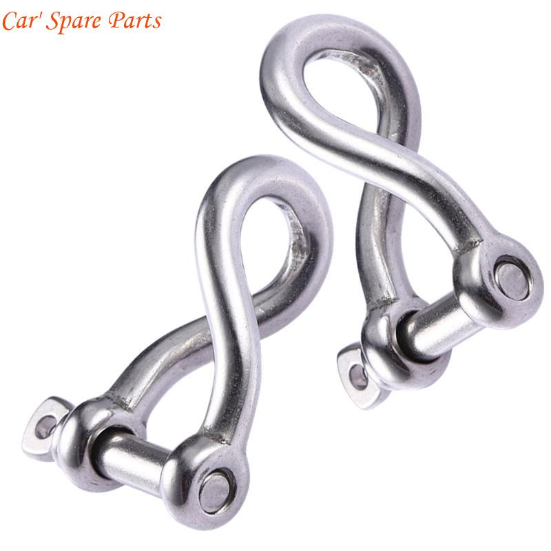 

Y4UA 2Pcs Heavy Duty Shackle 316 Stainless Twist Shackle Twisted Shackle Screw Pin 5/32 Screw Pin Shackle for Sailing China Mainland