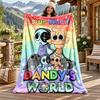 Dandys world Kişiye Özel İsimli Flanel Battaniye Kişiselleştirilmiş Yumuşak Sıcak Peluş Atkı Battaniye Aile Arkadaşlara Özel Hediye