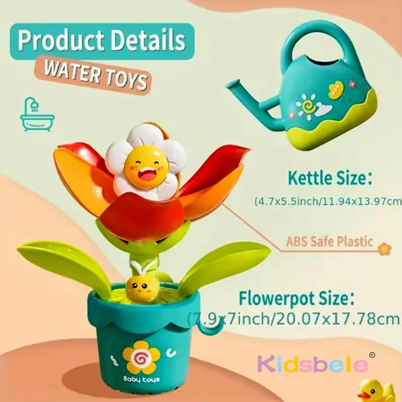 Baby Badespielzeug Sonnenblume Treffen Wasser Blüte Duschspielzeug Beliebtes Spritzendes Wasser Blume Badezimmer Spielzeug Mit Saugnapf Sommer Spielzeug