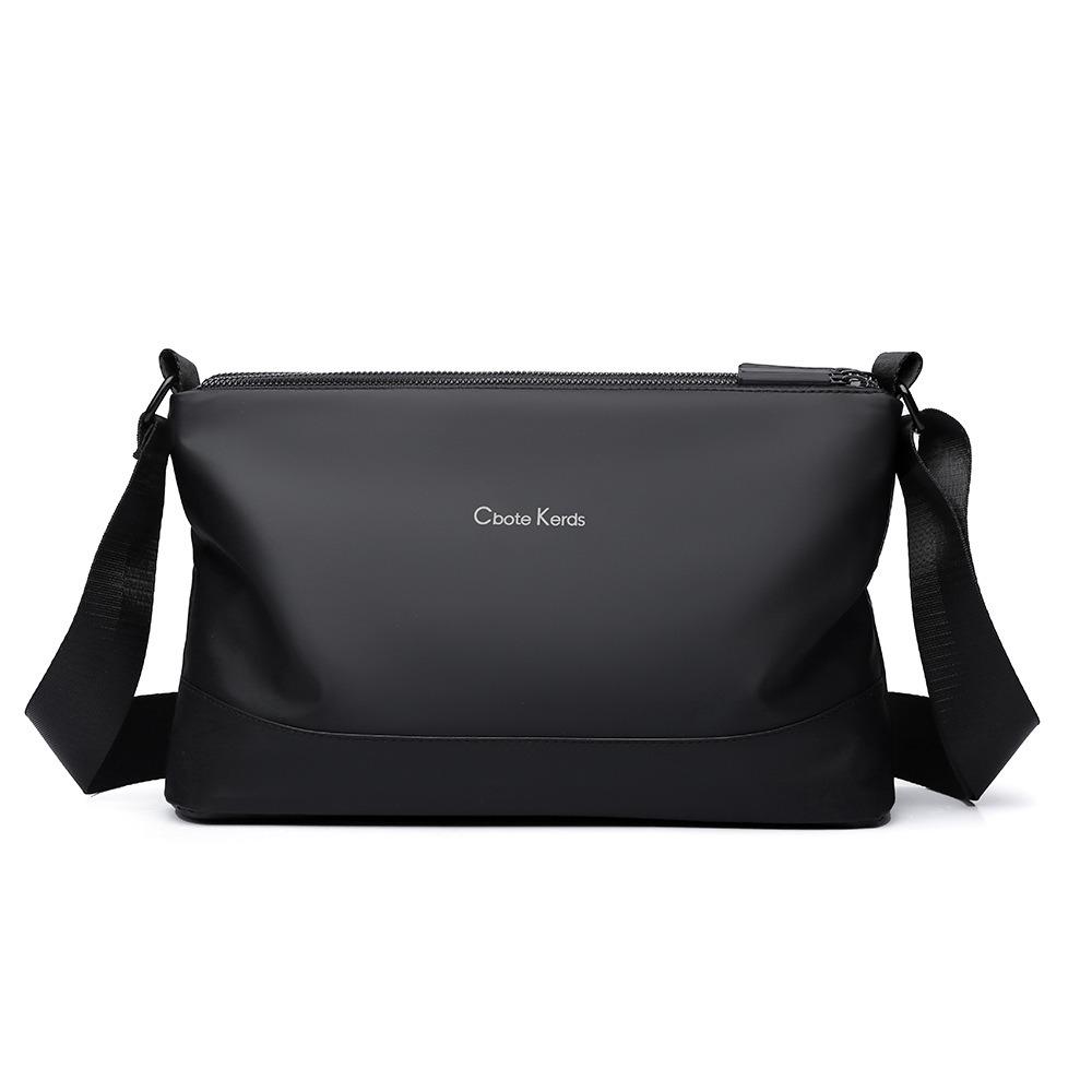 

Тканевая мужская наплечная сумка большой вместимости, нейлоновая сумка-кроссбоди, повседневная мужская сумка-мессенджер для пеших прогулок чёрный