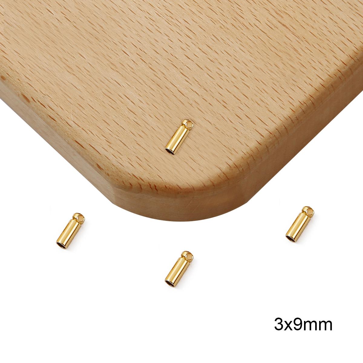 

4шт медный подвесной шарм для изготовления ювелирных изделий своими руками 3x9mm золотой