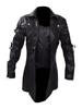 High quality, European and American men's locomotive plus size medieval leather jacket men