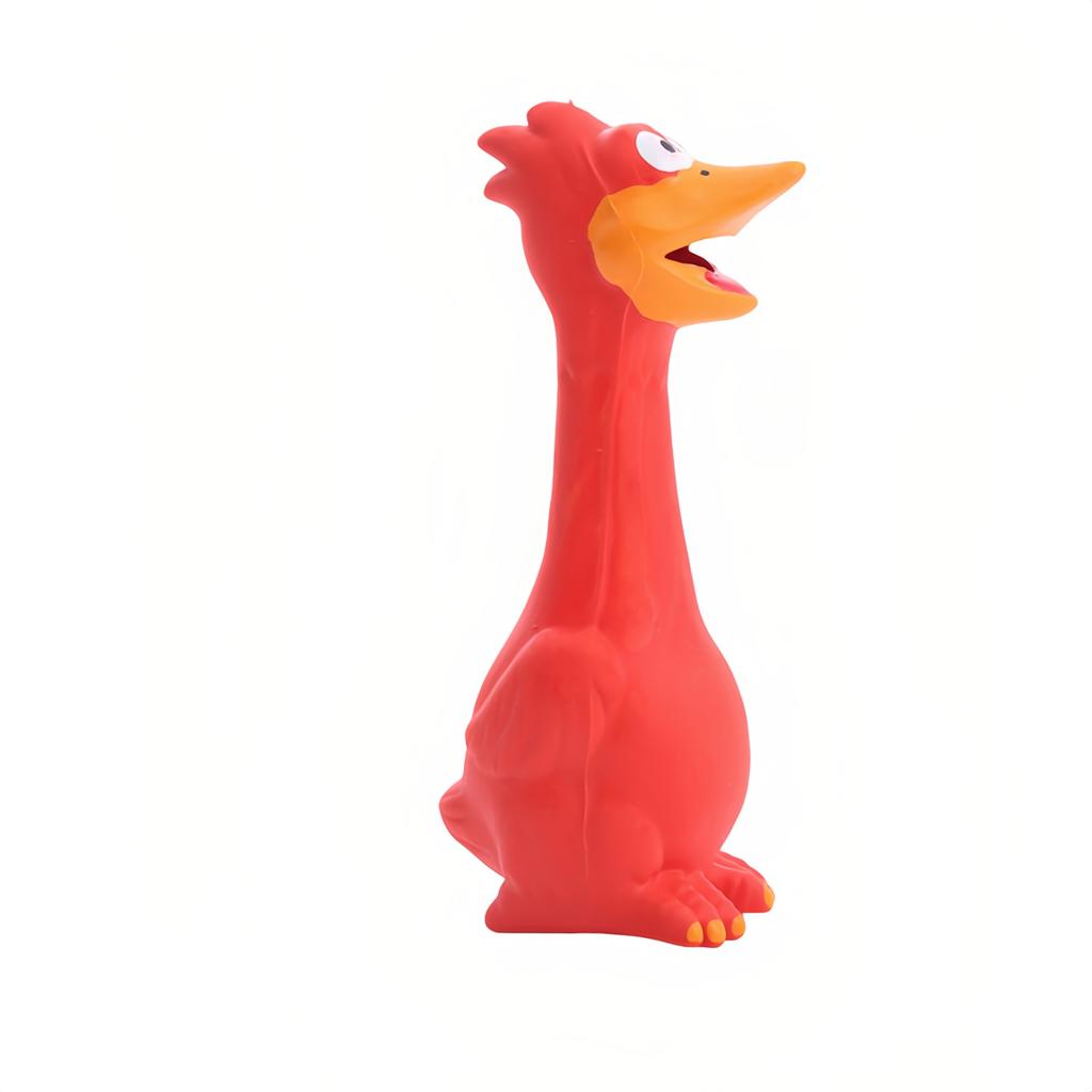 Rubber Chicken Squeaky Dog Toys For Small, Medium Or Large Pet Breeds, Reduce Separation Anxiety