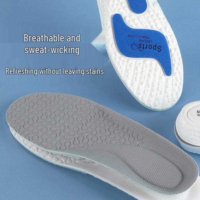 High-Elastic Basketball Insoles: Shock Absorption, Sweat Resistant, Odor-Free, and Comfortable for All-Day Standing, Summer-Ready BOOST.