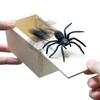 New Trick Spider Funny Scare Box Wooden Hidden Box Quality Prank Wooden Scare Box Fun Game Prank Trick Friend Office Toys