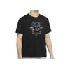 Beijing Food Print Short Sleeve T-Shirt Men Tops Black CZ3588-010