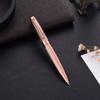 Metal Custom Company Logo New Fashionable Rose Gold Ballpoint Pen with 1.0mm Writing Width