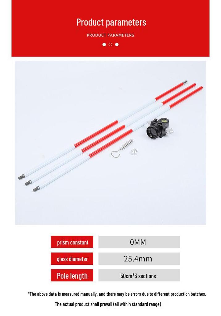 ADS103 Small Signal Mirror Reflective Prism for Tunnel Monitoring Total Station
