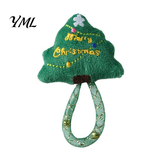 Cat Chew Toys for Teeth Cleaning Christmas Catnip Toy Indoor Cats, Stuffed with Mesh Natural Filled Tube, Interactive Flexible Tube Bell Kittens