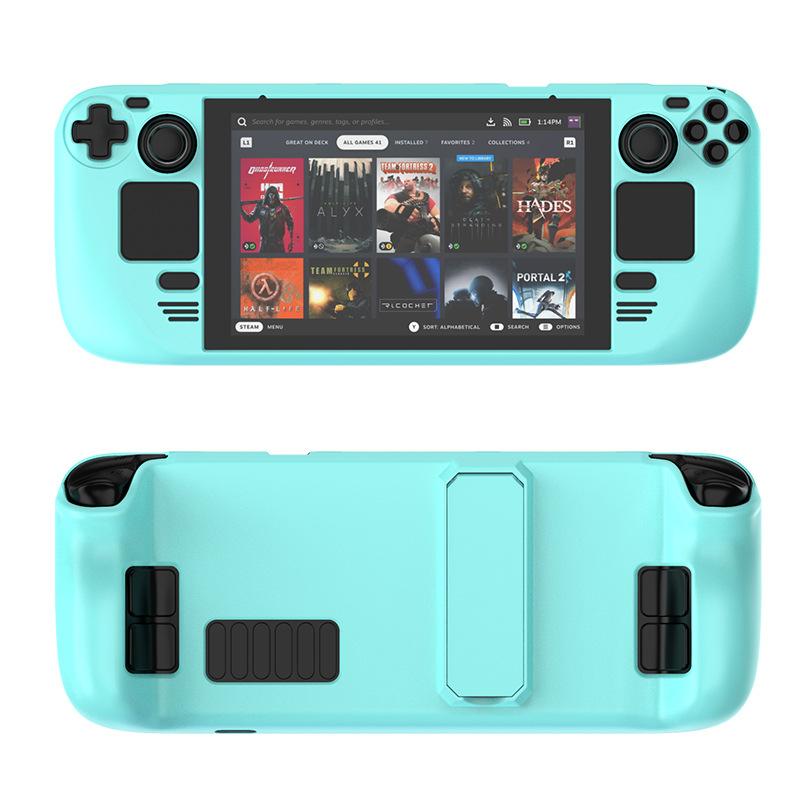 Suitable For Steam Deck Skin-Friendly Feel For Steam Deck Oled Colorful PC Protective Case With Stand Game Console Accessories